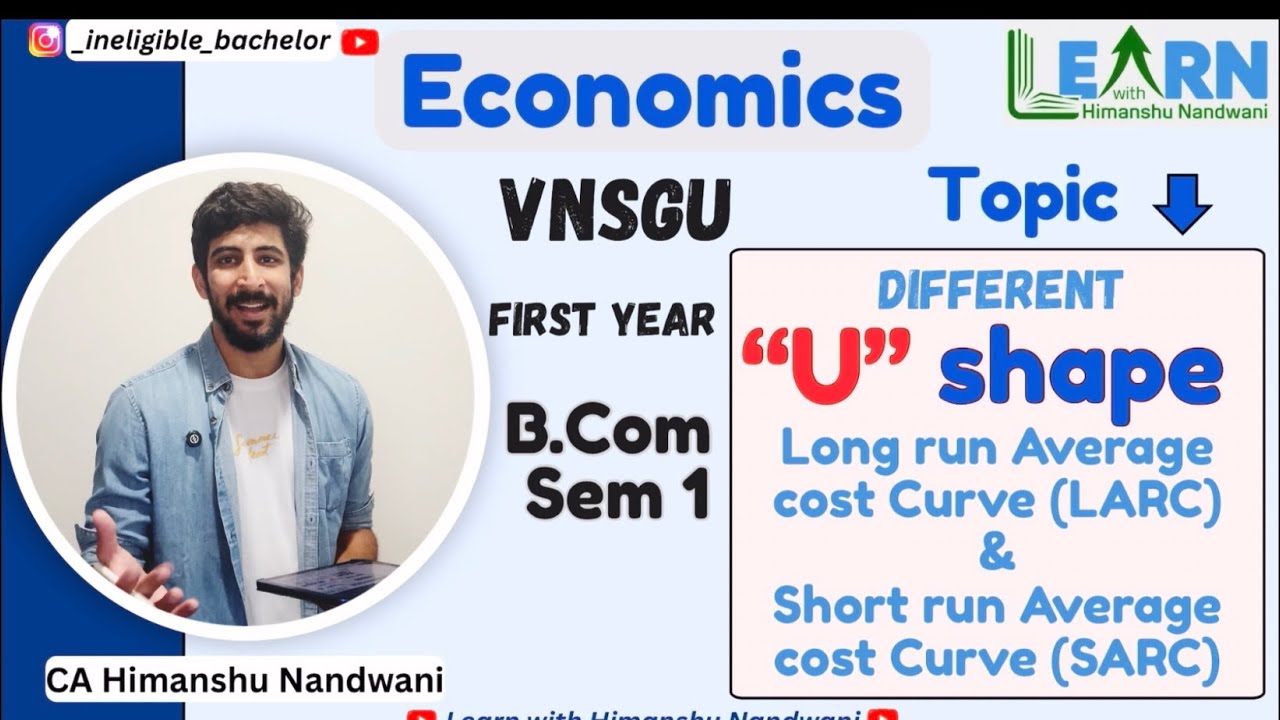 Why long run average curve is Dish shaped | Economics for B.Com | VNSGU | Himanshu Nandwani