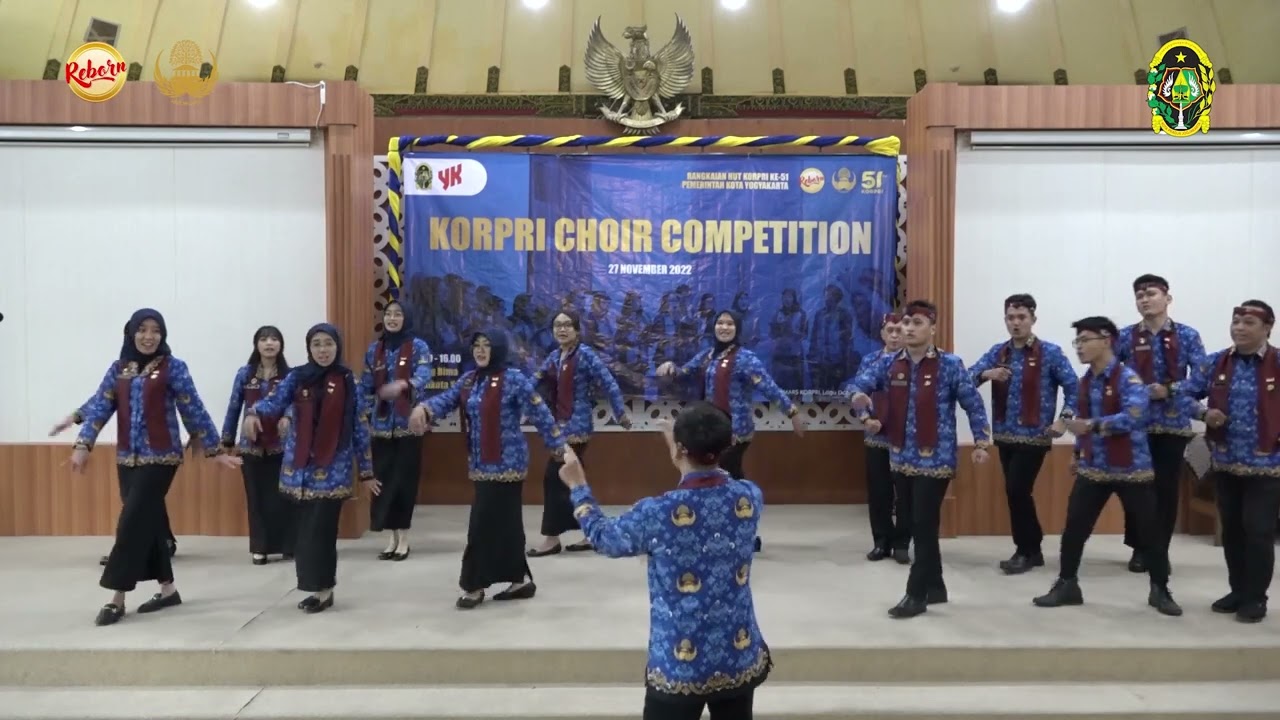 Peringkat 1 LOMBA PADUAN SUARA MARS KORPRI-KORPRI REBORN Pemerintah Kota Yogyakarta. BPKAD