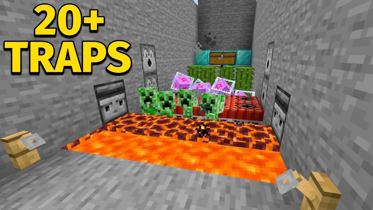 Minecraft: 20+ Ways To Make Traps!(bedrock)