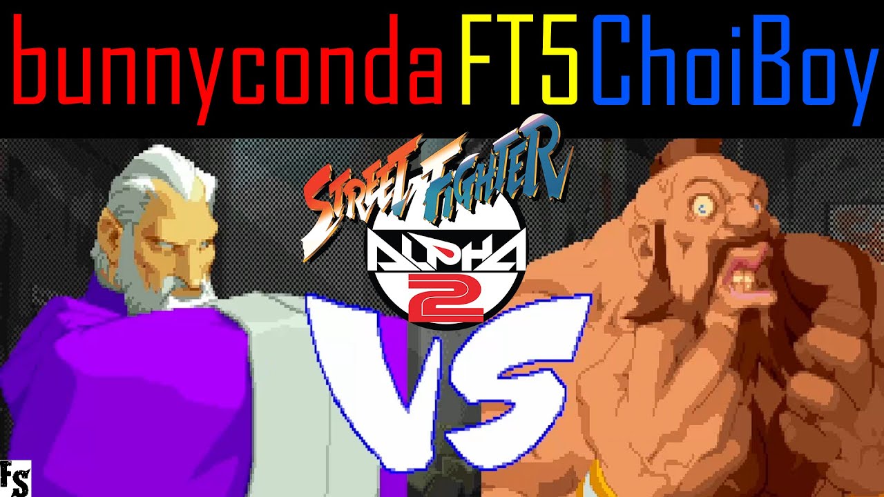 Street Fighter Alpha 2 - bunnyconda [Gen] vs ChoiBoy [Zangief] (Fightcade FT5)