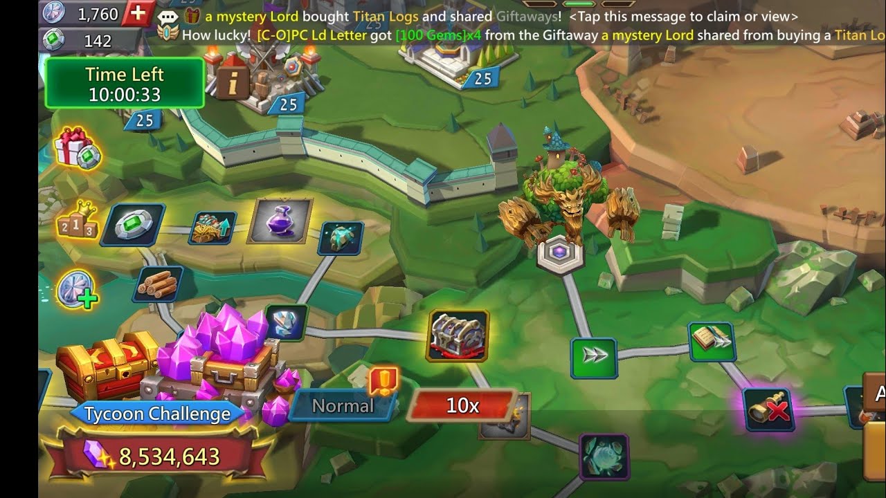 Let's do the tycoon challenge! Can we get rallied live?! Lords Mobile