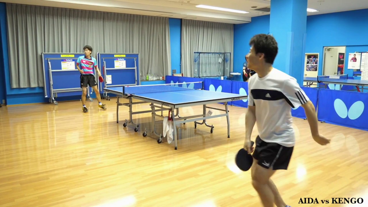 【卓球試合】超攻撃的カットマン英田理志 vs 中村謙吾 《５セット》