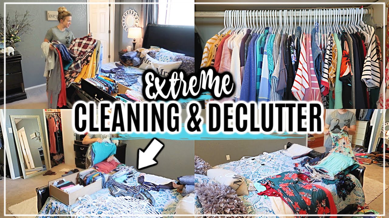 EXTREME CLEAN, ORGANIZE, & DECLUTTER WITH ME | CLEAN WITH ME 2019 | CLEANING MOTIVATION