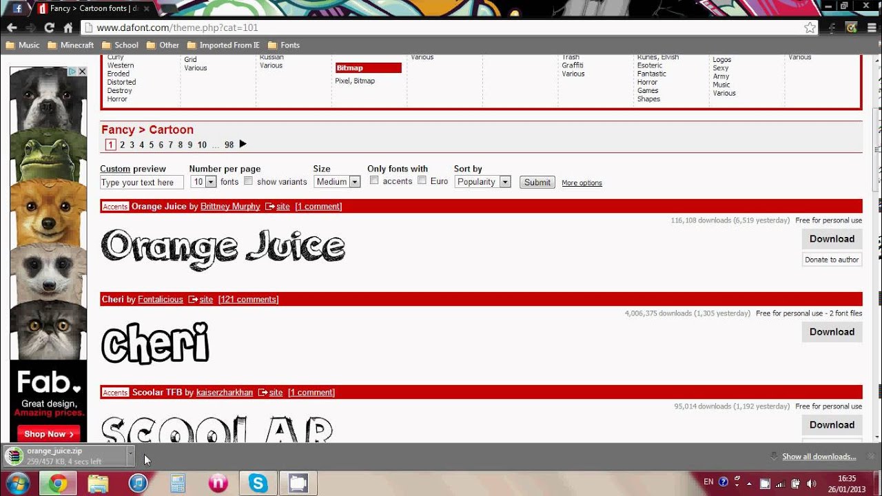 how to download fonts on to your pc or laptop