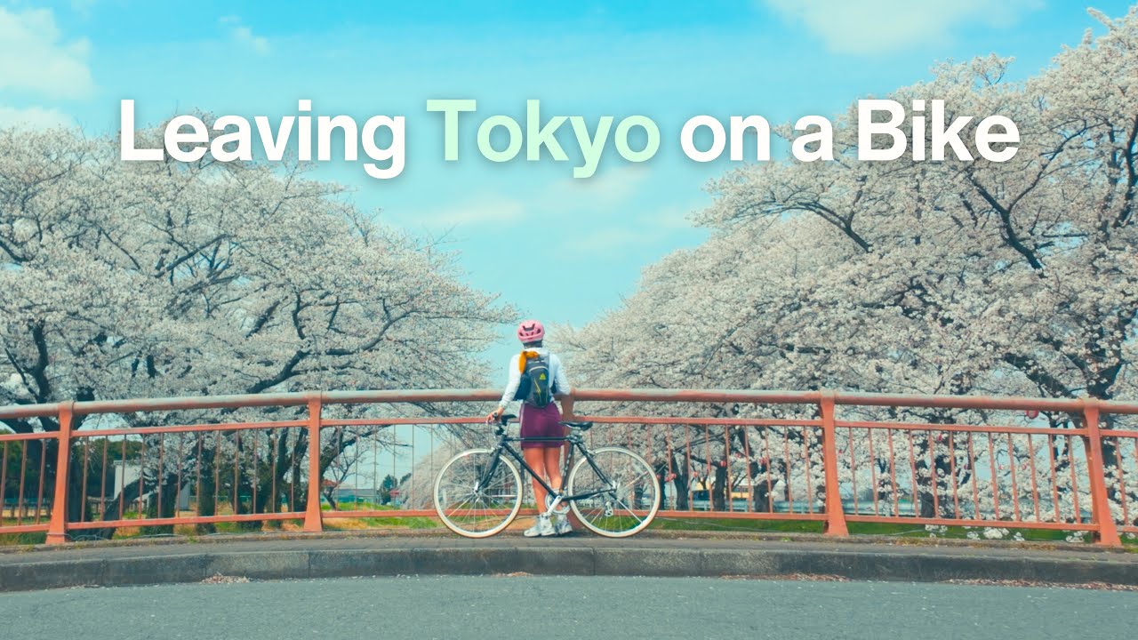 Biking 70km from Tokyo to Kawagoe 🚲 Escaping the City 🇯🇵