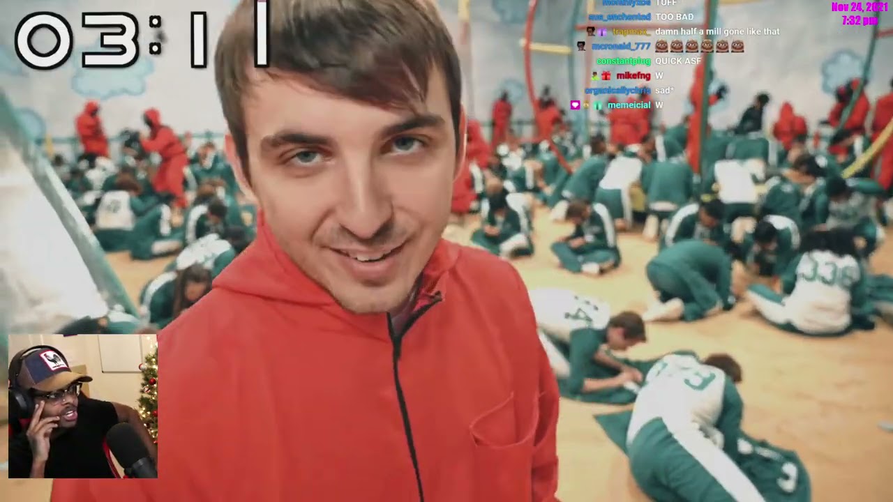 ImDontai Reacts To MrBEAST Half A Mil Squid Game