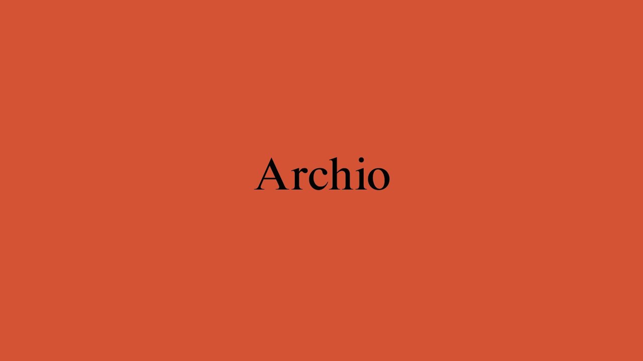 New Architects 4: Archio