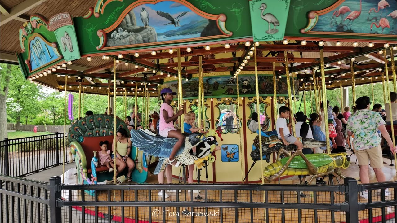 Detroit Zoo 2024 - Fun Ride on The Carousel