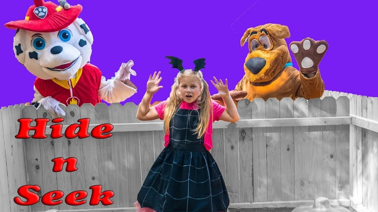 Assistant Silly Hide n Seek with Paw Patrol Marshal and Scooby Doo