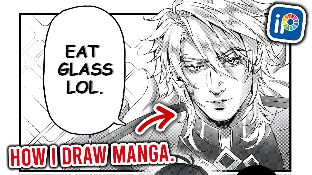 How I DRAW MANGA in IBISPAINT | Lineart + Screentone