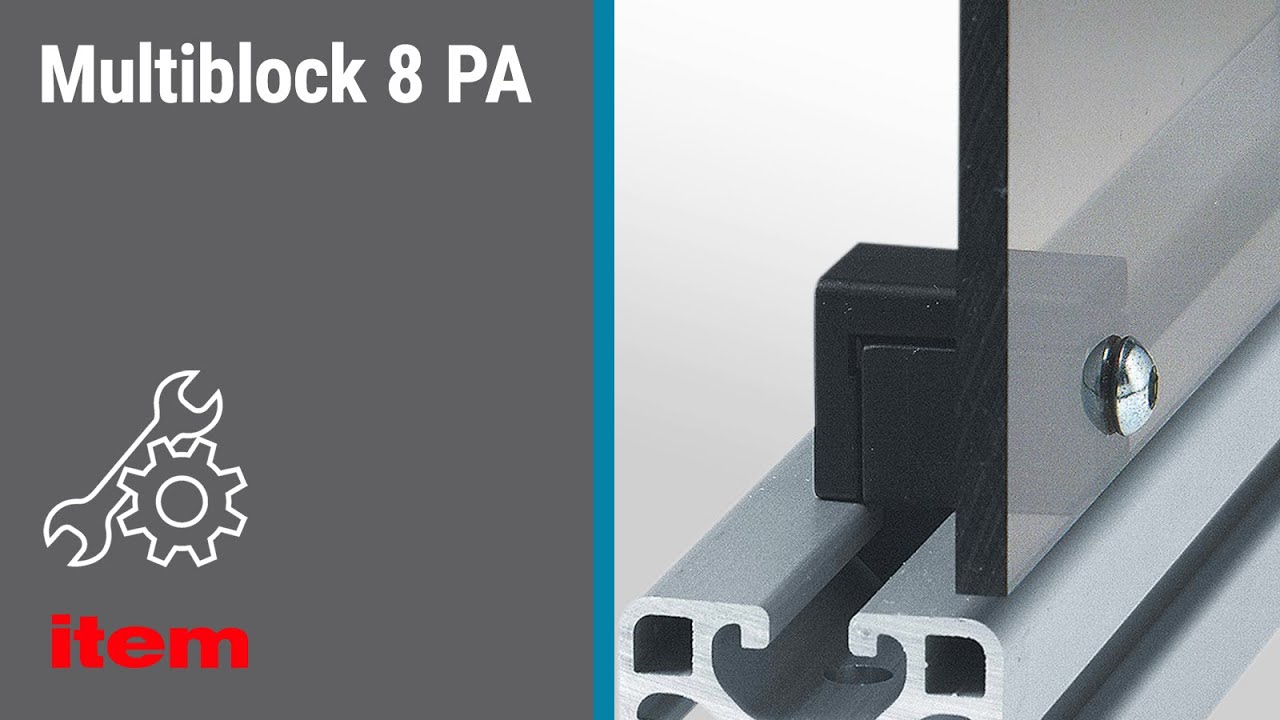 How do I install panels with the Multiblock 8 PA from item? Step-by-step instructions