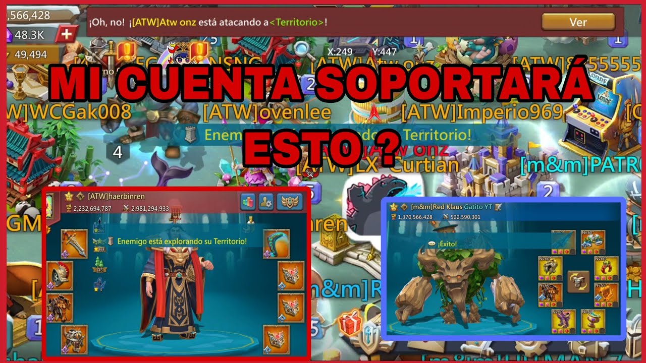 🤯MI cuenta Soportará el Golpe de Un titán así de fuerte?😸, Probablemente no😂 Lords Mobile 