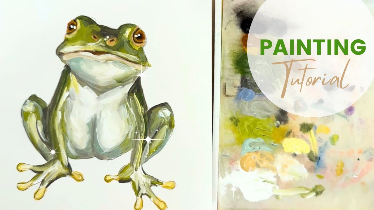 How to Paint a Frog With Acrylic Paints Step by Step Painting Tutorial 