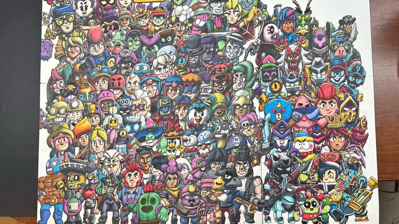 Drawing EVERY Brawl Stars Skin - Street Shade