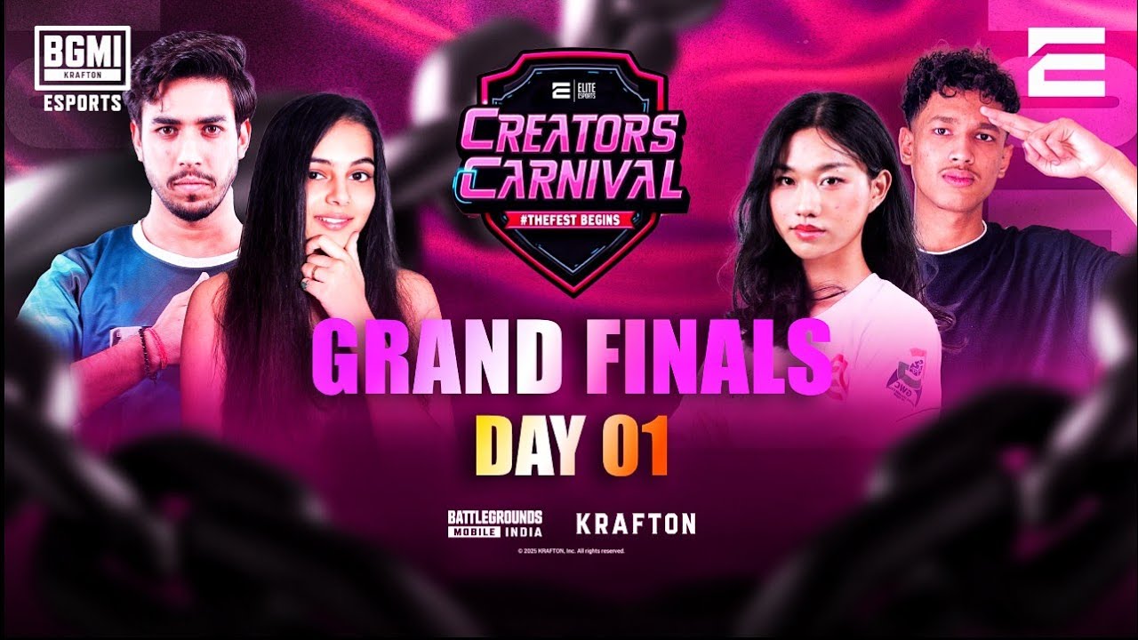 [ HINDI ] Creators Carnival — BGMI | Grand Finals | Day 1