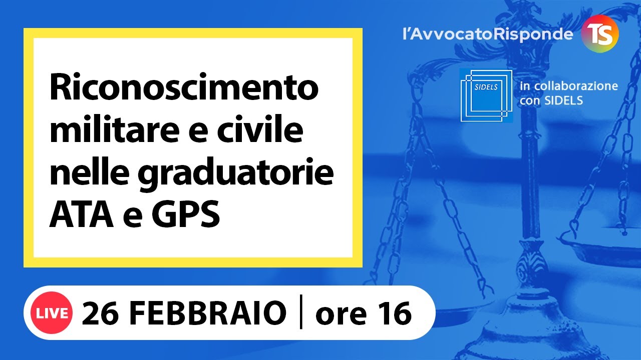 Riconoscimento del servizio militare e civile nelle graduatorie ATA e GPS