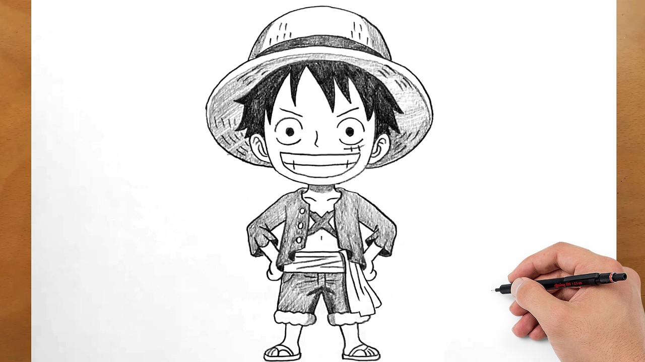 How to Draw Luffy (Chibi Style) – Easy Drawing Tutorial