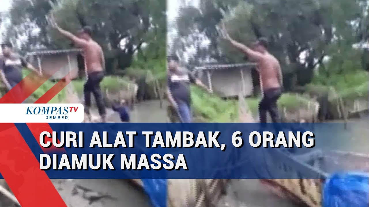 Curi Alat Tambak, 6 Pelaku Diamuk Massa di Sidoarjo