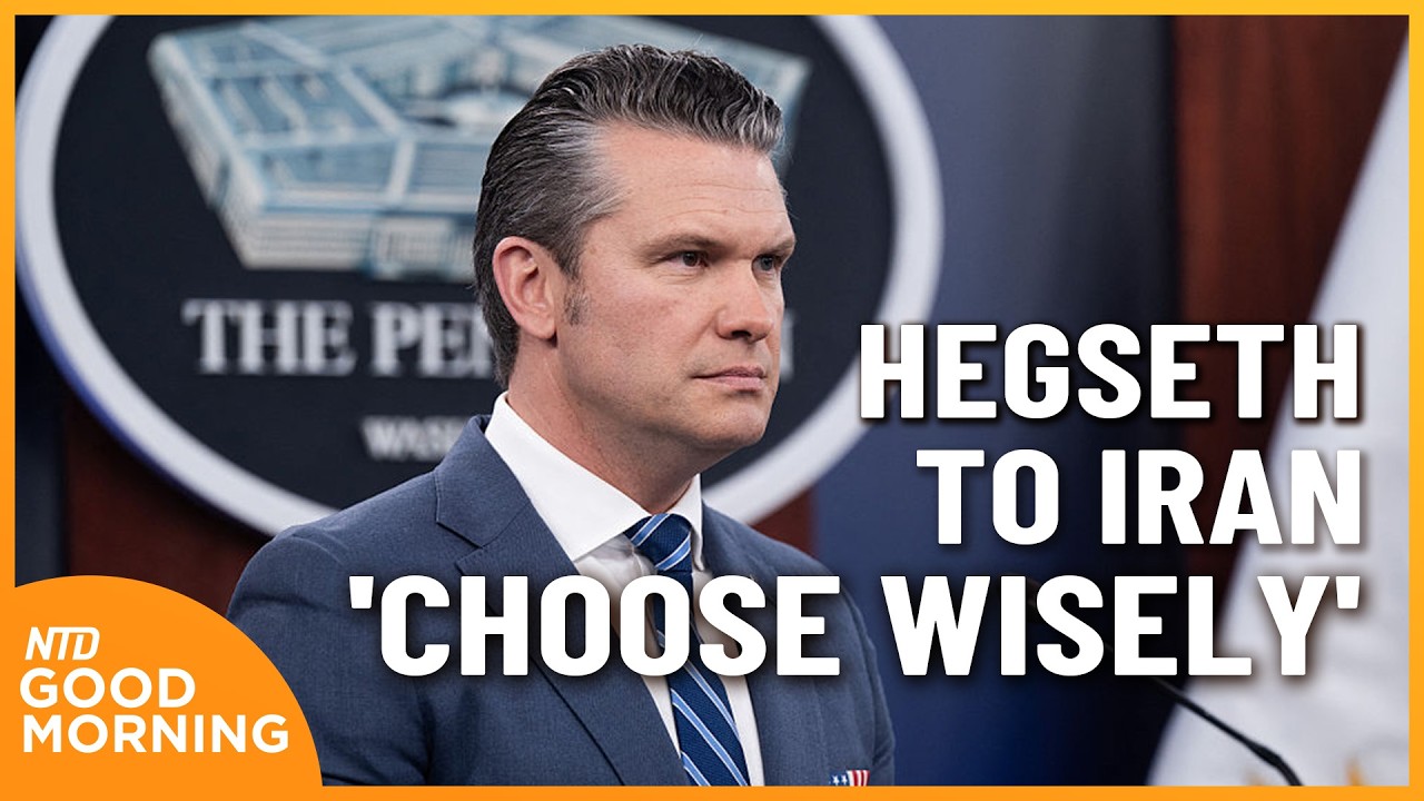 Hegseth to Iran: 'Choose Wisely'; DHS Worker Killed While Walking Dog | NTD Good Morning (April 16)