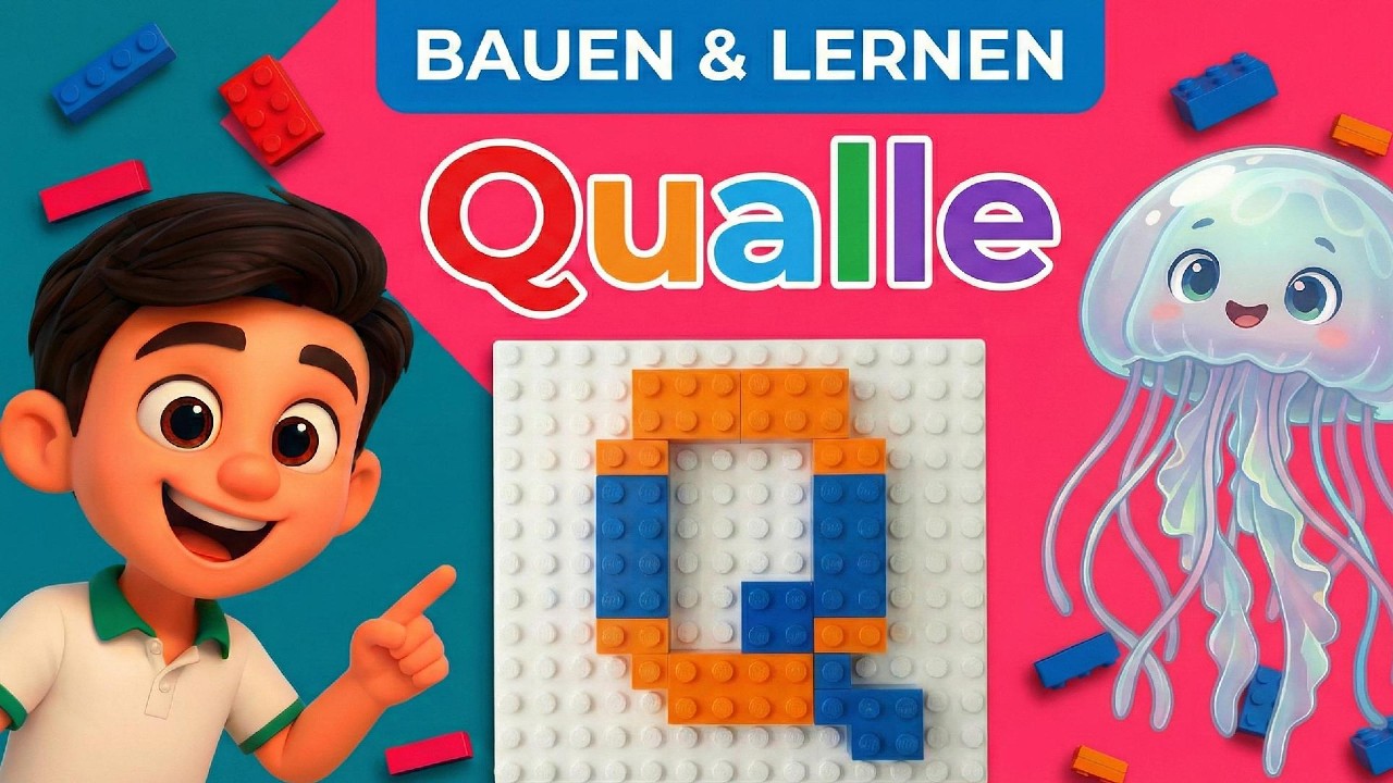 Q wie Qualle | ABC lernen | Wörter mit Q (Qualle, Quadrat)