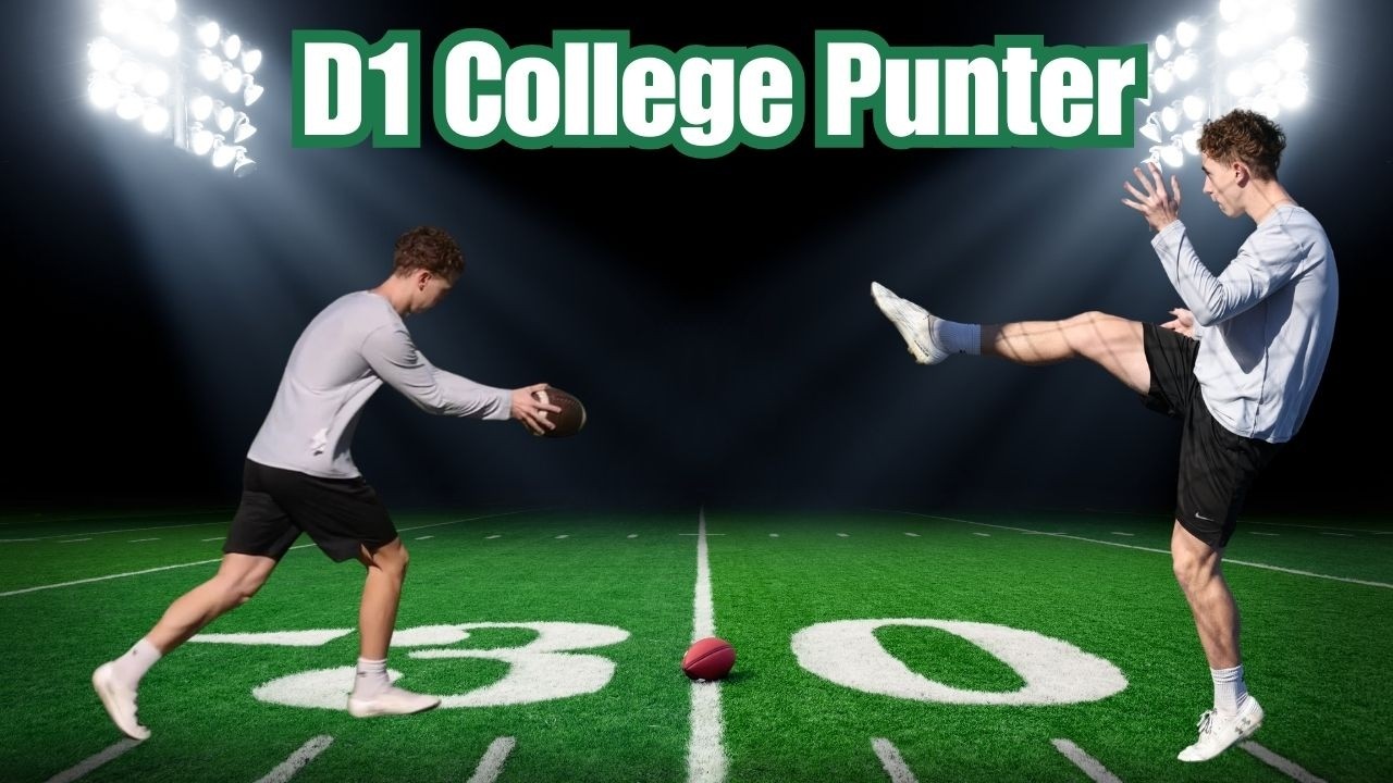 How to Punt A Football | D1 College Punter, Nathaniel Wallace-Dilling