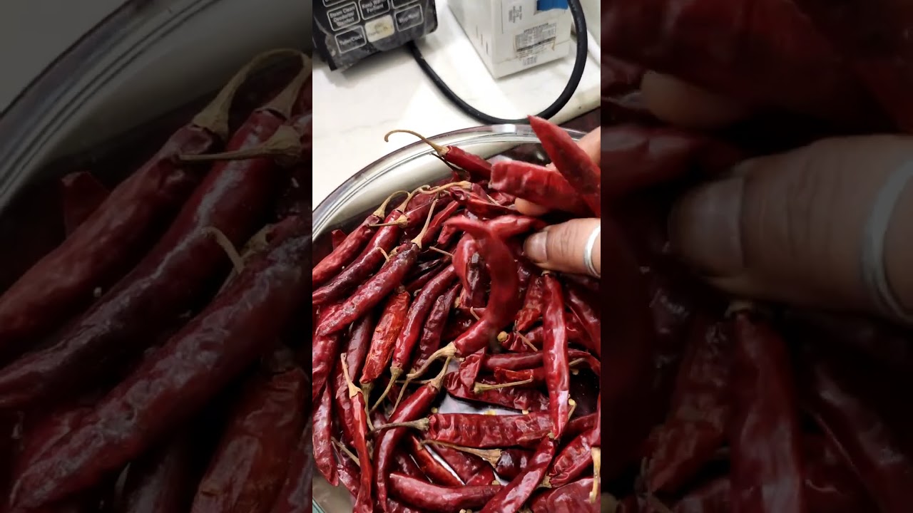 Dry Chillies  #microwave hacks