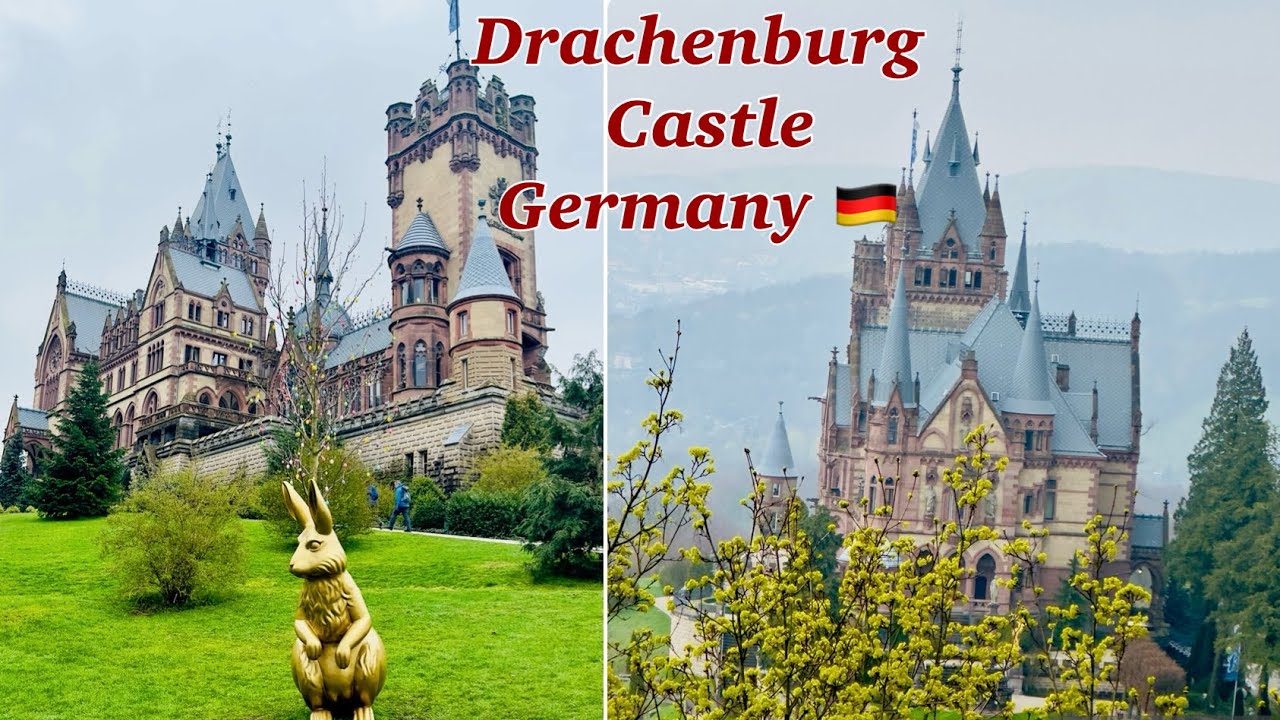 Dragon castle / Schloss Drachenburg | Drachenfelsbahn - oldest cog railway in Germany|  Königswinter