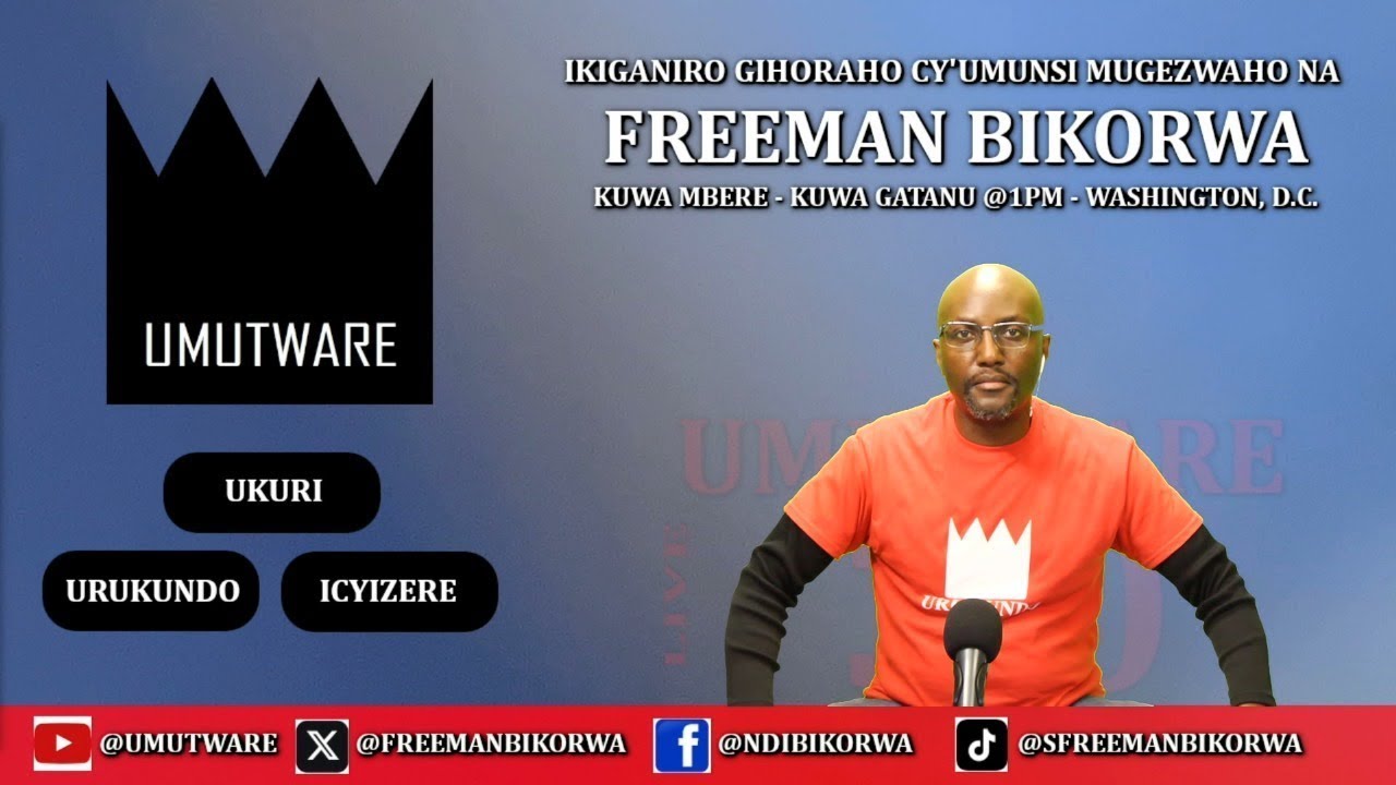Ikiganiro Gihoraho Cy'Umunsi Mugezwaho Na Freeman Bikorwa @1PM
