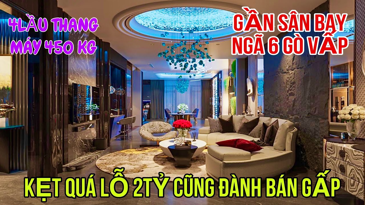 Bán nhà Quang Trung Gò Vấp | 4 lầu Thang Máy xã lỗ 2 tỷ Đẹp Như Tranh Vẽ xem là mê gần ngã 6 Gò Vấp