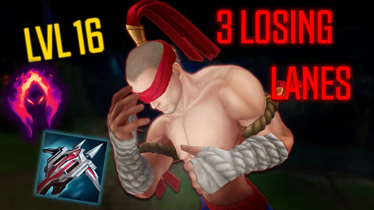 #1 LEE SIN CANNOT BE STOPPED BY 3 LOSING LANES