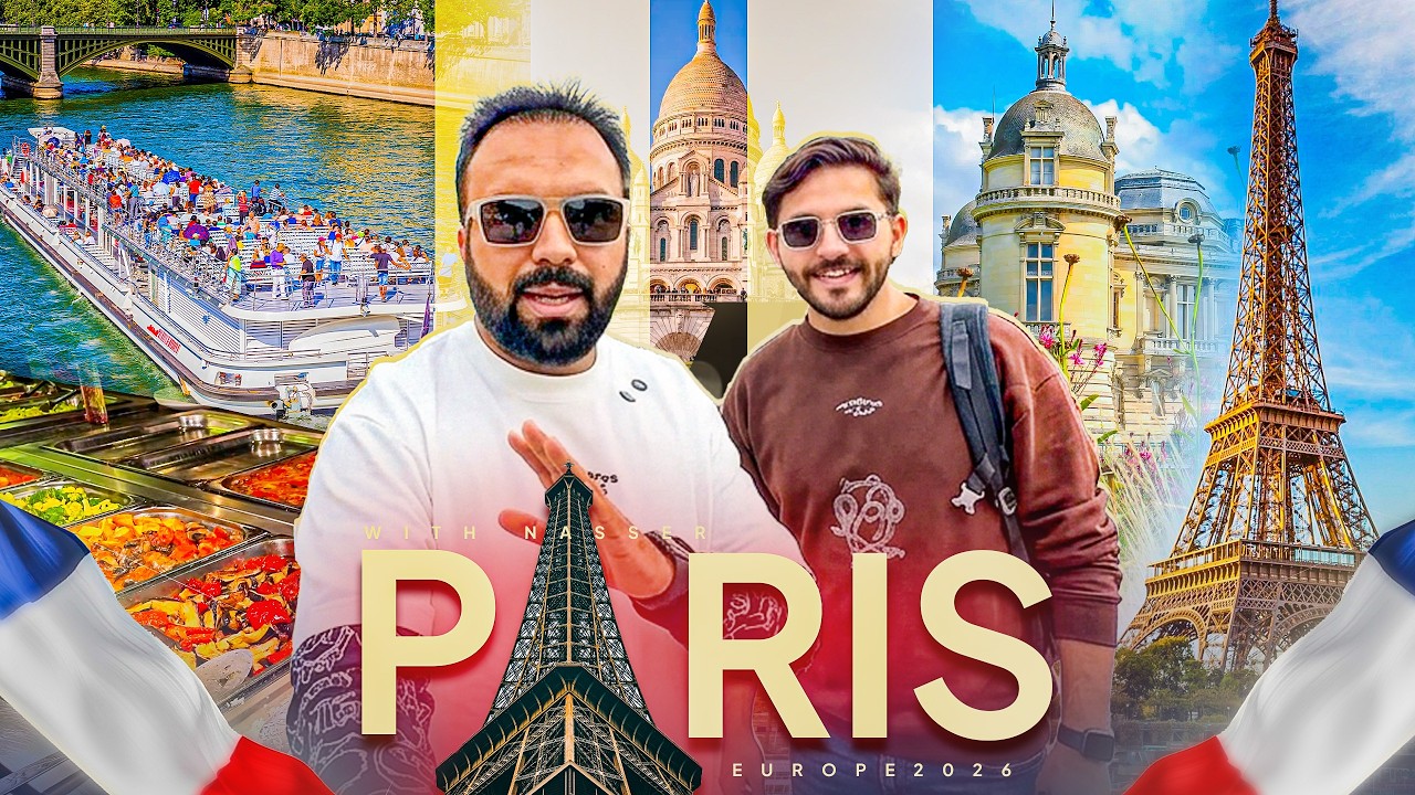 I took Nasser to PARIS🗼🇫🇷✈️ Exploring Historical Side of France & Sightseeing Cruise 🚢