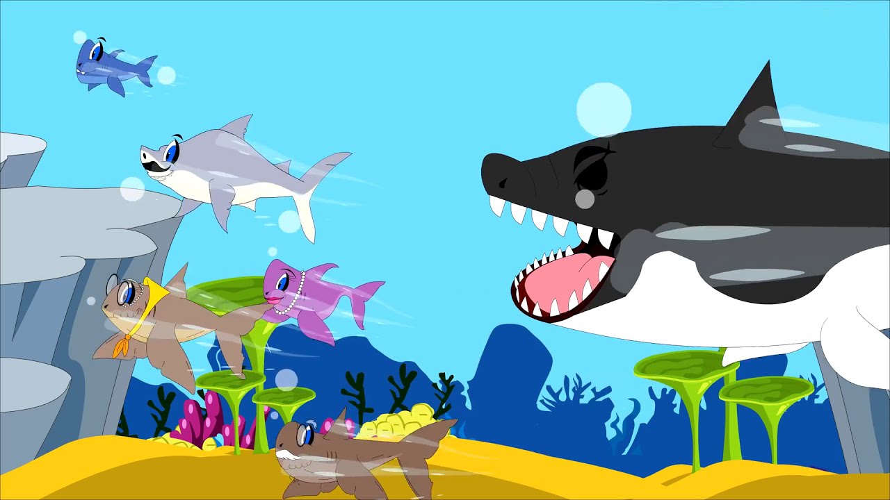 Baby shark and Family - Underwater Songs for Children
