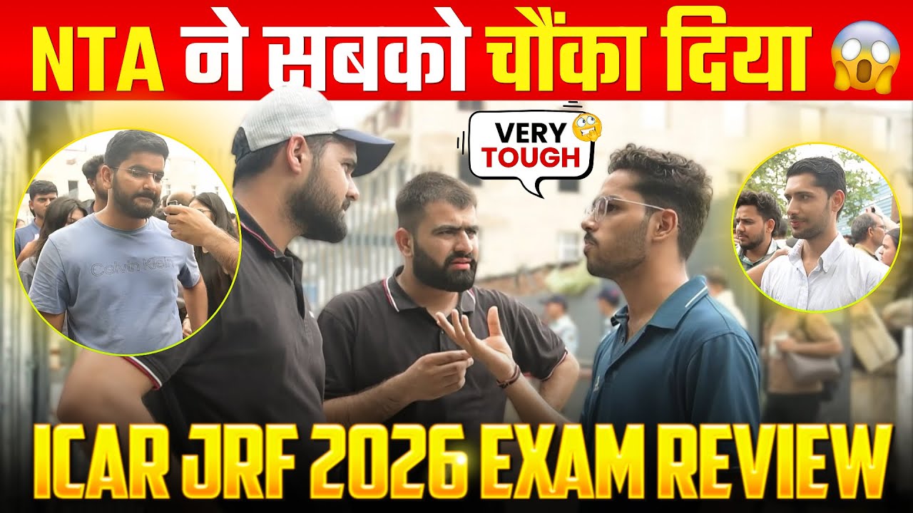 ICAR JRF 2026 Exam Review | Paper Level 🥹