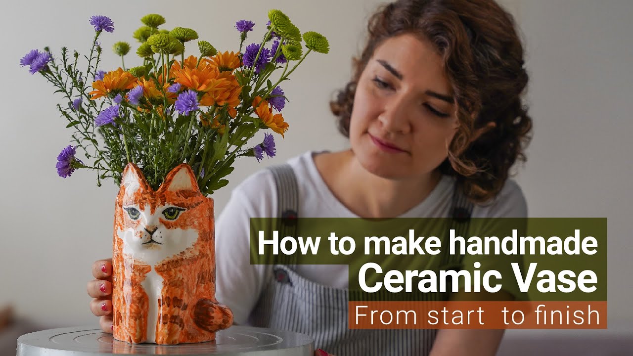 How to make a handmade ceramic vase | From start to finish