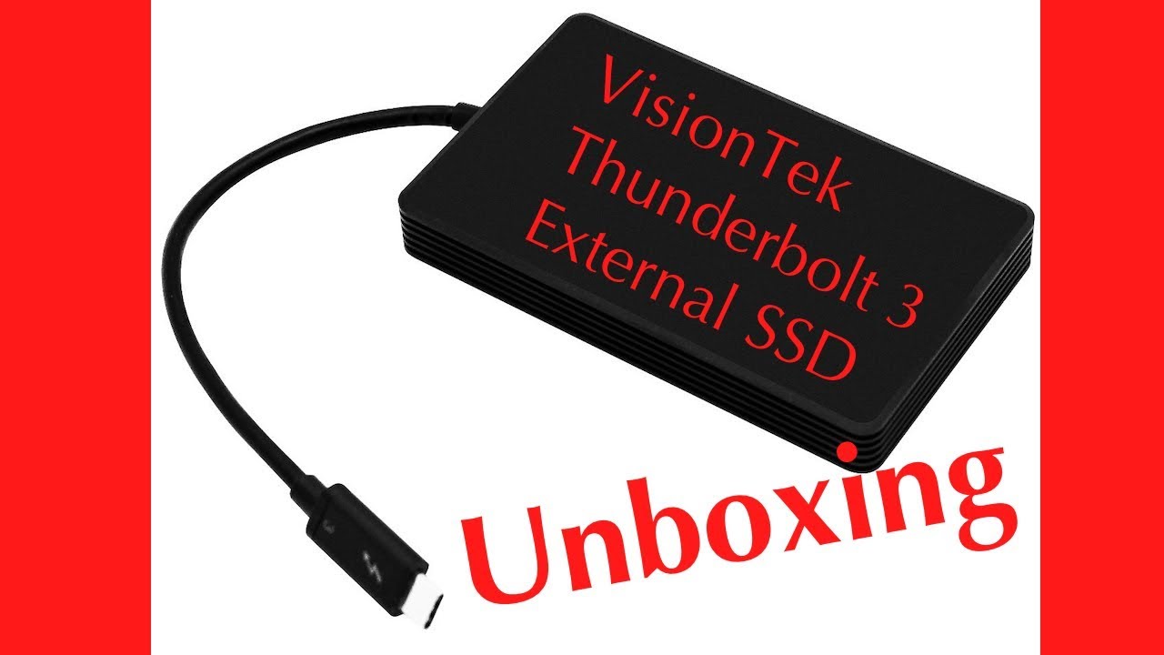 VisionTek Portable 1TB Thunderbolt 3 SSD (Unboxing)