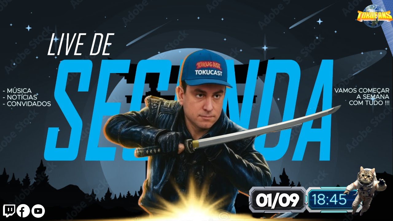#147 - Live de Segunda | Somos Tokufans