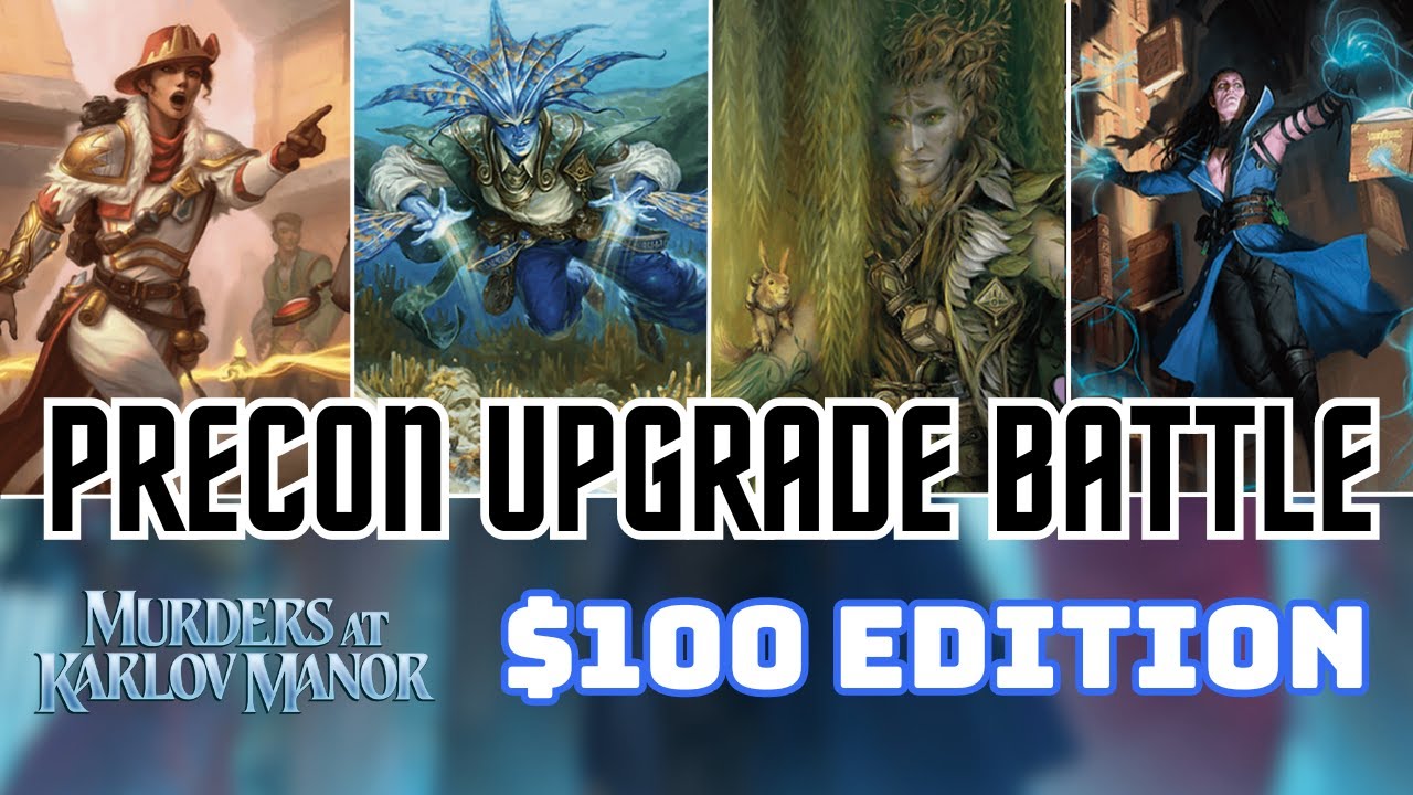 $100 Precon Upgrade Battle - Kaust v. Morska v. Nelly v. Mirko EDH Gameplay