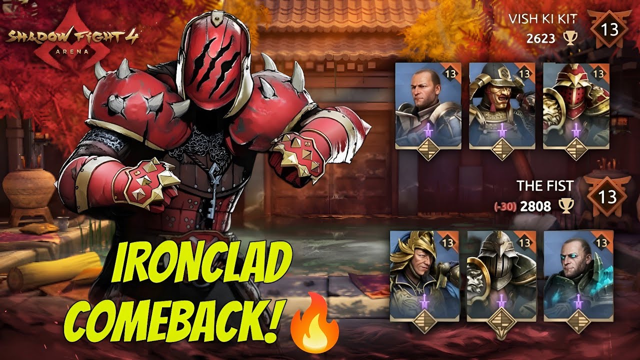 Maxed Players Couldn't Stop My Ironclad! 🔥 1vs3 Comeback!💥| RISE Renova Gaming 🌟 | Shadow Fight 4