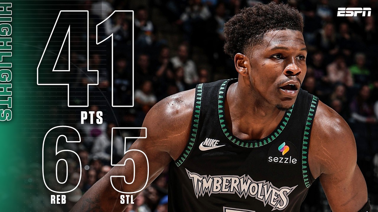 ANT-MAN MASTERCLASS 😤 Edwards drops 40-PIECE in Timberwolves' win vs. Grizzlies 💪 | NBA on ESPN