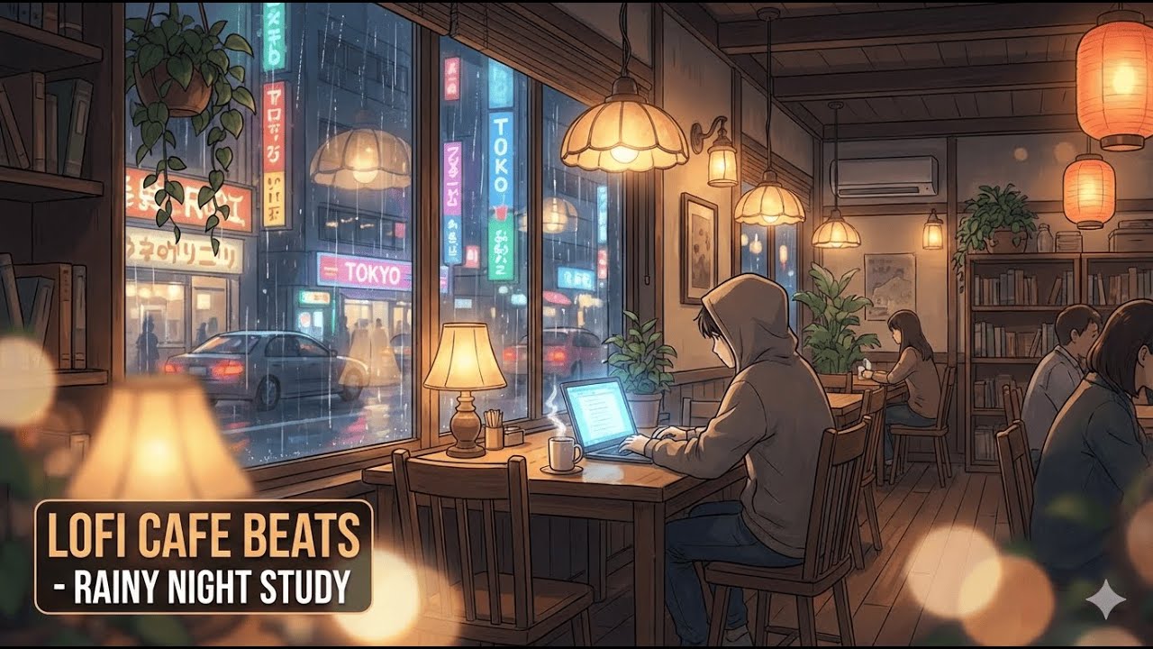 ☕ Japanese Lofi Café — Chill Beats for Study, Relax & Late Night Vibes