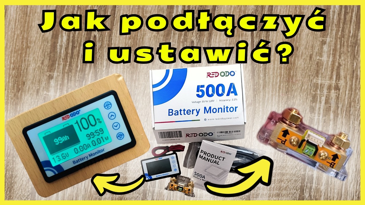 🔌Montaż MONITORA BATERII 500A REDODO – Krok po kroku + Ustawienia! #vlog113
