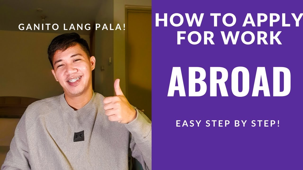 VLOG: HOW TO APPLY FOR WORK ABROAD #workabroad #work