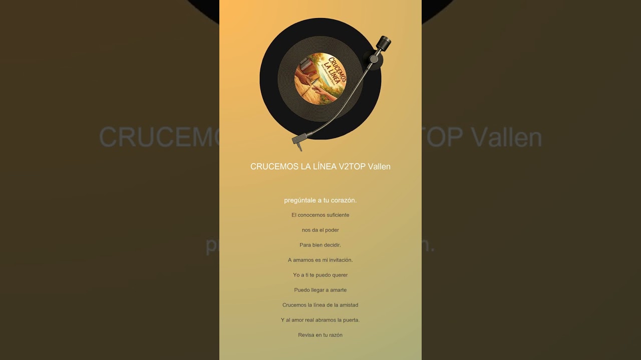 CRUCEMOS LA LÍNEA V2TOP Vallenato