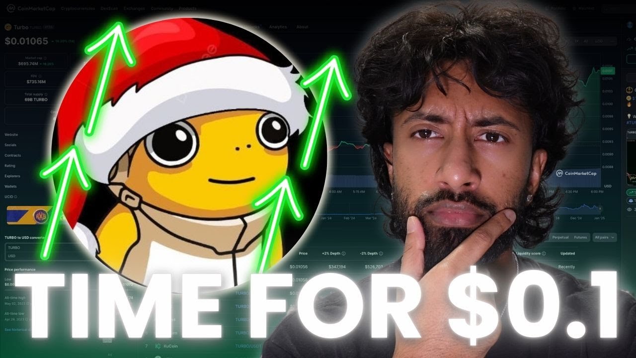 $TURBO OVER $0.01 FINALLY! THE BEST MEME COIN FOR 2025