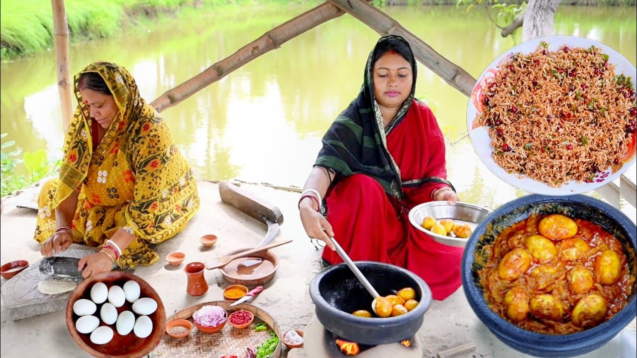 এইভাবে ডিম রান্না করলে সবথেকে বেশি স্বাদ হবে খেতে সাথে আছে ওলের ঝুরিভাজা রেসিপি || egg curry recipe