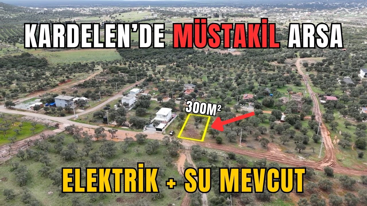 Didim Kardelen’de Villa Yapmaya Hazır Tam Müstakil Arsa! Elektrik + Su Var