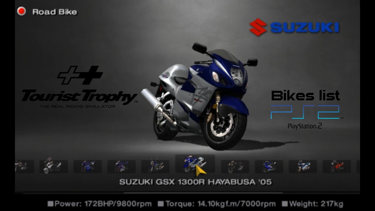 ALL the 134 MOTORBIKES from Tourist Trophy PAL Version (feat the beautiful OST)