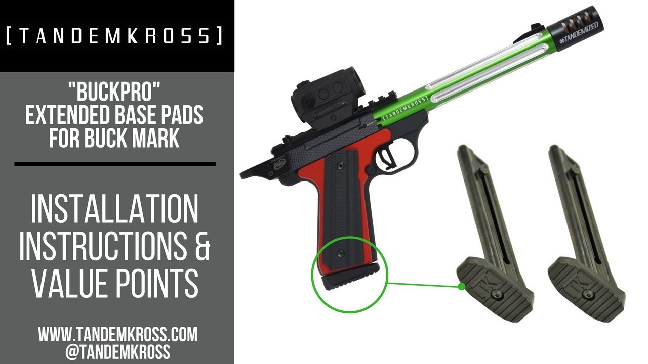 Buck Pro Extended Basepad for the Browning Buckmark by TANDEMKROSS