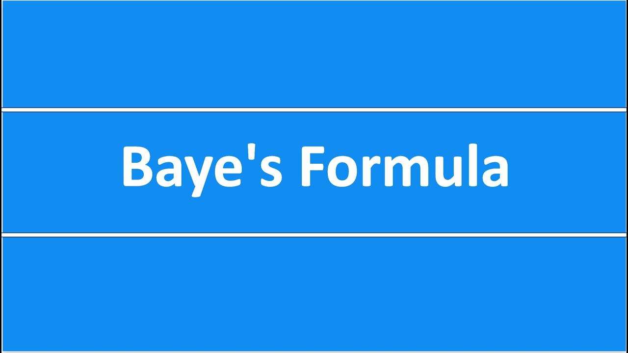 CFA Level1|Quantitative Methods|Baye's Formula