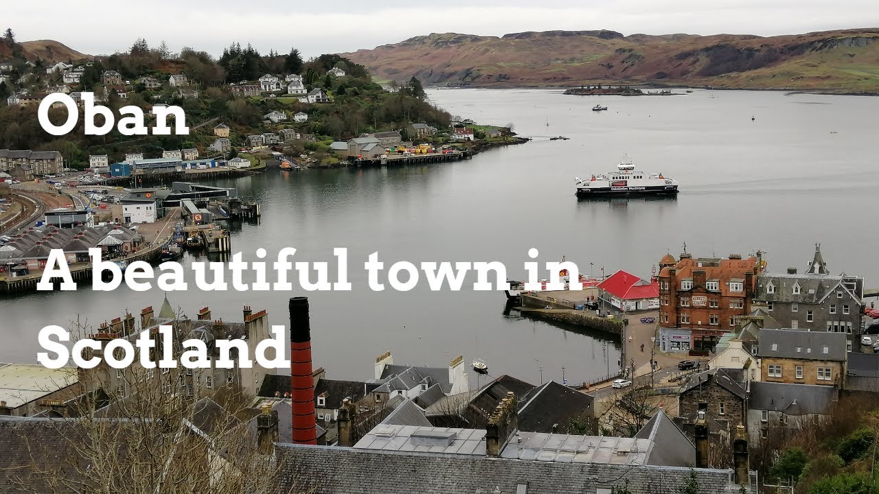 Scenic rail journey to Oban and walk around Oban